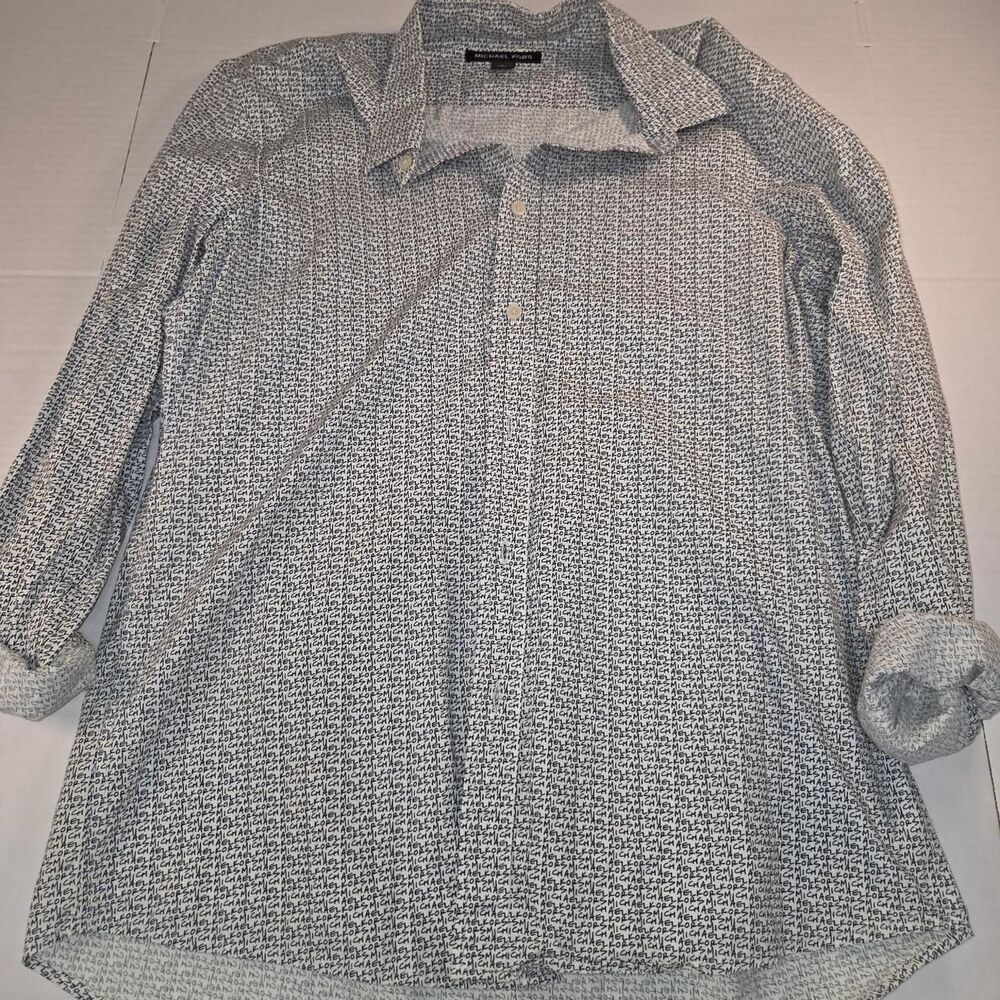 Michael-kors Men's Black and White Shirt